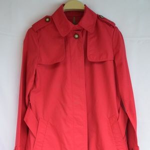GAP Red Raincoat with Removable belt (S)